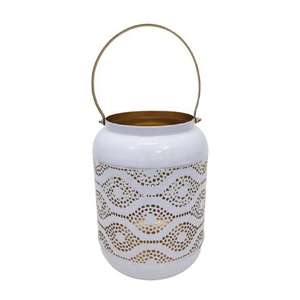 Farol cuadrado negro con revestimiento para la sala de estar del hogar y la mesa de boda, iluminación decorativa de suelo, farol de metal. - Product Image 2