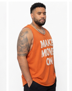 Wholesale Plus Size Tank Top <b>Men</b> Chenille Embroidered <b>Singlet</b> Top Polyester Breathable Stringer <b>Men's</b> Plus Size Gym Tank Tee - Product Image 3