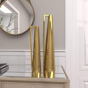 Florero de metal ampliamente utilizado por organizadores de eventos para realzar la estética de la decoración con estilos de presentación florales únicos. - Product Image 2