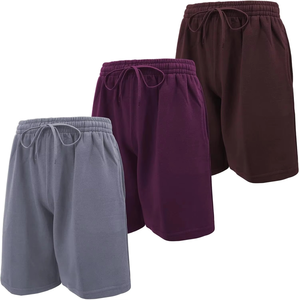 Pantalones Cortos Deportivos para Hombre, de Poliéster/Algodón, Tejido Suave, Ecológicos, Transpirables, Cintura Media, Corte Holgado, Ropa Personalizada OEM - Product Image 2