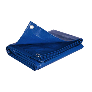 Bâche bleue tissée de poids moyen, résistante à l'eau, anti-UV, sur mesure, écologique, coupe-vent, unie, pour usage extérieur - Product Image 2