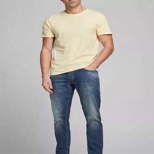 T-shirt Homme 2026 en Coton 100% de Haute Qualité, Coupe Épaules Tombantes, 300g/m², Style Sportif, Motif Uni, Tissu Tricoté - Product Image 5