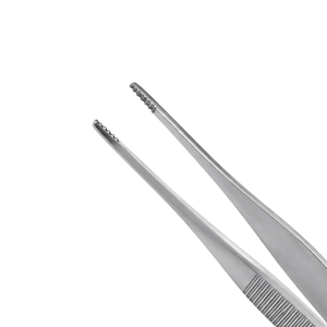 Pince à panser à pointe fine Ariston International, à dents, réutilisable, en acier inoxydable, instrument chirurgical de précision pour hôpitaux, CE - Product Image 3