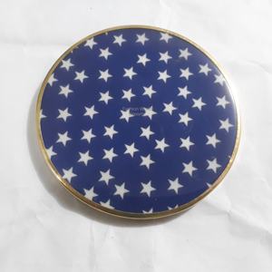 Sous-verres multi-émail avec bords métalliques Les meilleurs sous-verres de Noël absorbants Xmas Holiday Cool Cup Coasters in Vintage Design - Product Image 2