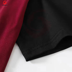 Camiseta de algodón para hombre con logo personalizado, manga corta, cuello redondo, informal, estilo raglan. - Product Image 6