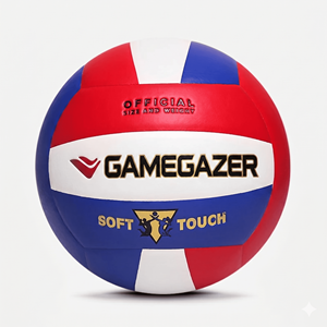 ลูกวอลเลย์บอล GAMEGAZER MS-VB-1023 PU ทนทาน น้ำหนักเบา ขนาด 5 น้ำหนัก 260-280 กรัม รอบวง 650-670 มม. เย็บด้วยเครื่องจักร ปรับแต่งได้ - Product Image 1