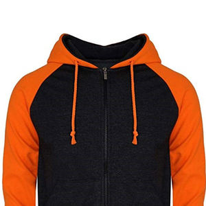 Sweat-shirt à capuche zippé pour homme en molleton de coton, fermeture éclair intégrale, doux, chaud, capuche réglable, décontracté, pour tous les jours - Product Image 4