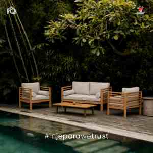 Modern Solid Teak Wood Garden <b>Sofa</b> <b>Outdoor</b> Patio <b>Sofa</b> Luxury Hotel Resort Villa Furniture Custom Size OEM ODM - Product Image 6