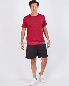 เสื้อยืดตาข่ายสำหรับผู้ชายเสื้อกีฬาวิ่งออกกำลังกายผ้าถักนิตติ้งดีไซน์ใหม่ - Product Image 3