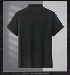 T-shirts pour hommes de haute qualité, décontractés d'été, à manches longues, col roulé, en polyester/coton, haut de gamme, avec patchwork brodé et tissu batik - Product Image 3