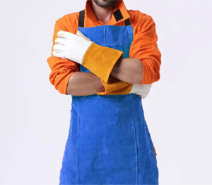 Cowhide Split Leather Welding Apron Heavy Duty Industrial Work Body Protection with Durability Against Heat Sparks - Product Image 5