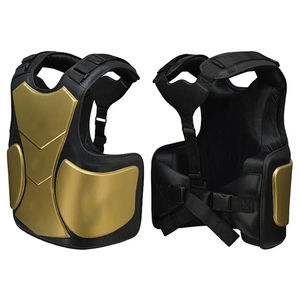 Protector de Pecho de Cuero PU en Color Negro Dorado, Venta al Por Mayor en Diferentes Tamaños, para Boxeo, Entrenamiento de Lucha, Transpirable y Personalizable - Product Image 4