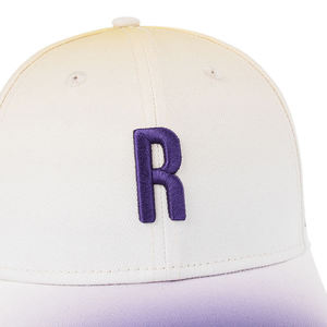 Casquette de baseball unisexe à deux tons dégradés en toile de nylon réglable, à large bord, avec lettres brodées, pour le sport et les loisirs en extérieur - Product Image 2