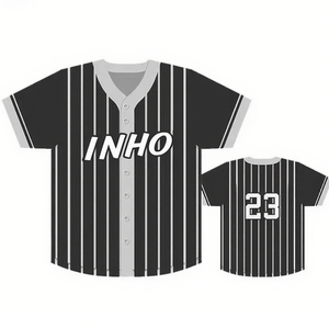 Maillots de baseball personnalisés brodés à boutons – Uniformes d'équipe personnalisés pour hommes, femmes et jeunes – Fabricant de vêtements de sport OEM/ODM en gros - Product Image 2