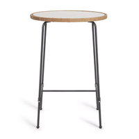 Tabouret de bar en rotin avec assise en osier tressé à la main et structure en fer pour la décoration de mobilier de bar à domicile