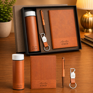 Set de Regalo Empresarial de Corcho Personalizado con Logotipo Premium, Impreso, con Libreta, Taza, Bolígrafo, Llavero, Tarjetero, Set de Oficina para Escritorio - Product Image 3