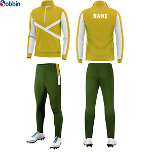 Conjunto de chándal deportivo personalizado con media cremallera para hombre, ideal para correr, fútbol y entrenamiento, mantiene el calor. - Product Image 1