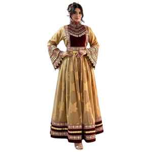Robe de festival pour femme, style Kuchi afghan, vintage, longue, en dentelle, faite main, brodée, traditionnelle, tribale, lavable, avec boutons, collection 2026 - Product Image 1