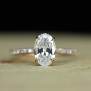 925 <b>Sterling</b> <b>Silver</b> Oval Moissanite Claw Setting Bride Jewelry <b>Set</b> Wedding <b>Rings</b> IGI Certified Luxury Valentine's Day Gift - Product Image 6