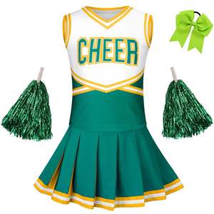 Tenues de cheerleading personnalisées, sublimées, durables, en spandex/polyester, haute qualité, OEM, pour femmes adultes, logo personnalisé, professionnelles - Product Image 1