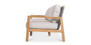 Conjunto de Sofá Moderno para Exteriores de Madera de Teca Sólida con Cojines – Sofá de Lujo para Jardín y Patio para Hoteles y Resorts - Product Image 5