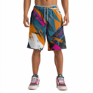 Shorts de sport en mesh sublimé de haute qualité pour hommes, shorts de basket imprimés, shorts de basket en mesh à séchage rapide pour hommes - Product Image 4
