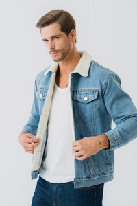 Nouvelle Arrivée Veste en Jean en Coton pour Homme, Manteau en Jean Tendance Personnalisé, Vente en Gros, Hiver Tricoté, Service OEM, Nouvelle Collection Hiver Tricotée - Product Image 6
