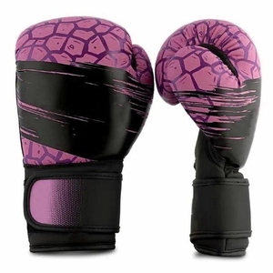 ถุงมือชกมวย PU ลายสีชมพู พร้อมแถบเวลโคร ระบายอากาศได้ดี สำหรับฝึกซ้อม เหมาะสำหรับทุกเพศ ถุงมือชกมวยระดับมืออาชีพ AI-BG-09 - Product Image 1