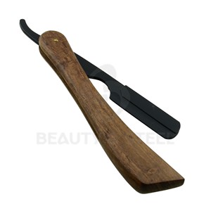 Premium Red Wood Handle Barber Straight <b>Razor</b> Stainless Steel Shavette for Smooth <b>Men</b> Wet Shaves and Crisp Edges - Product Image 6