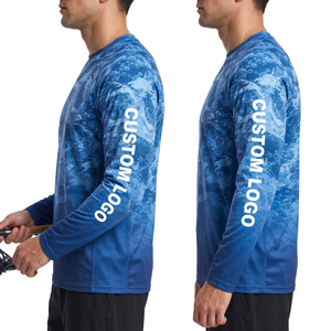 Camiseta de Pesca de Manga Larga con Protección Solar UPF 50+ y Logotipo Personalizado para Hombre, de Secado Rápido, Sublimada, 140g, Ropa Deportiva para Exteriores, OEM - Product Image 3