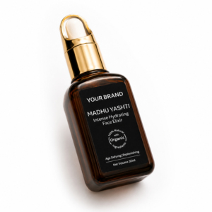 Private Label Madhu Yashti Face Oil Serum 30ml Natural Herbal Facial Oil Hydrating Skin Care Glass <b>Dropper</b> <b>Bottle</b> - Product Image 4