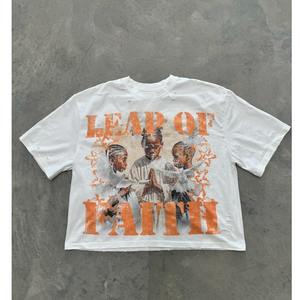 T-shirt surdimensionné personnalisé pour homme en gros - 100 % coton, mélange polyester/coton, logo imprimé en silicone, col rond - Product Image 4