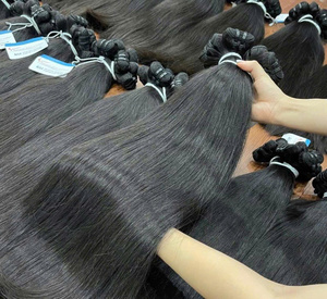 Extensiones de Cabello Humano Natural Negro de Primera Calidad, Cabello Vietnamita Virgen en Paquetes, SDD, Cutícula Completa, Precio al por Mayor, Sin Enredos, Sin Caída - Product Image 4