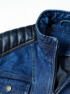 OARH INT INDUSTRY Mens Vintage Summer <b>Denim</b> <b>Jacket</b> Breathable Eco-Friendly Cotton Button Front Embroidered Logo <b>Custom</b> Made - Product Image 5