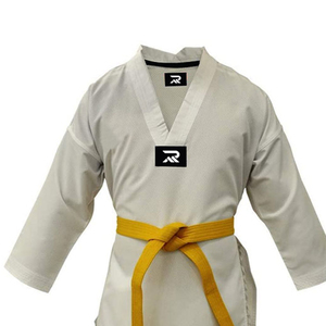 Tenue de Taekwondo 100 % Coton pour Garçons – Coupe Classique, Robuste, Teint Uni – Kit d'Arts Martiaux Taille Enfant - Product Image 6