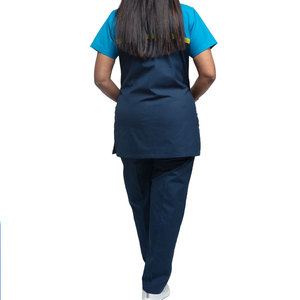 Custom Color Plain Men New Arrival Nursing Wear Heavyweight Multi Pockets Factory Price Fashionable <b>Scrub</b> Suits - Product Image 4