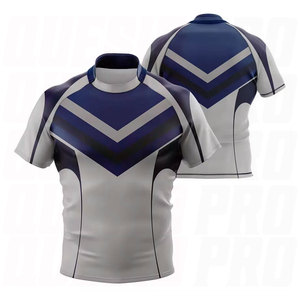 Wholesale Custom Made Breathable Printed Rugby Jerseys and Uniforms for Men 100% Polyester High Quality <b>Athletic</b> Teamwear Quick - Product Image 1