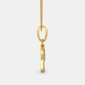 Collar con colgante en forma de Y de oro blanco de 14 quilates con diamantes cultivados en laboratorio, talla baguette y redondos - Product Image 2