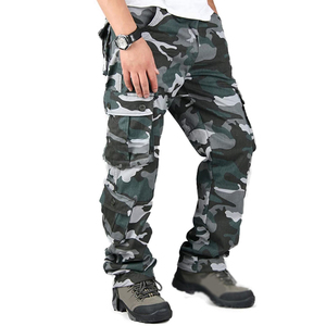 Venta Directa de Fábrica, Pantalones Cargo para Hombre, Nuevo Diseño Multibolsillos, Color Liso - Product Image 2