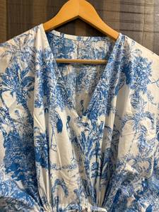 Women's Maxi Straight Tropical Print <b>Kaftan</b> Dress Beach Cover-Up <b>Summer</b> Resort Wear Loose Fit Vacation Lounge Boho - Product Image 4