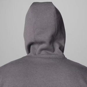 Sudadera con Capucha Gris Carbón para Hombre, Sudadera de Algodón Grueso Premium, Estilo Casual Minimalista, Ropa de Calle, Moda Cálida para Invierno - Product Image 3