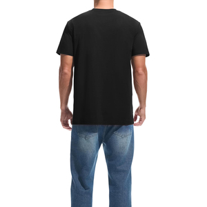 Camiseta Casual de Manga Corta para Hombre, Cuello Redondo, Corte Regular, Color Sólido, 100% Algodón Jersey, Tejido Liso Teñido - Product Image 5