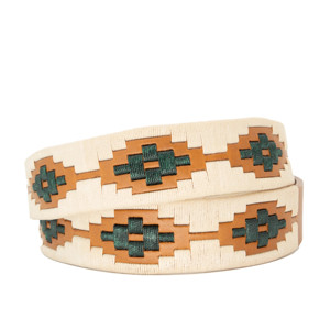 Cinturón de Cuero Personalizado de Primera Calidad con Hebilla de Hierro, Bordado a Mano, Diseño Personalizado de Lujo para Hombre y Mujer, Proveedor Mayorista - Product Image 4