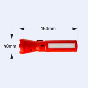 COMET Potente Linterna de mano LED compacta Recargable ABS Luz lateral Punto de acupresión Mango 2 modos de iluminación Linterna Camping - Product Image 2