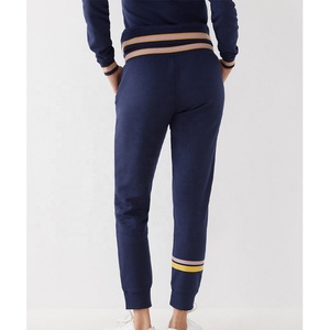 High Quality Plain Custom Design Sweatsuits <b>Zip</b> <b>up</b> <b>Hoodie</b> and Stack Sweatpants Outfits Set Women Tracksuit Solid Color - Product Image 5