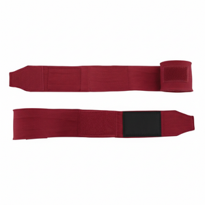 Vendas para manos color rojo borgoña para boxeo, 4M, vendas semielásticas para muñeca, protector para Muay Thai y Kickboxing, vendas con logo personalizado - Product Image 2