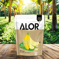 100% Gevriesdroogde Knapperige Banaan Zoet Bevroren Fd Gedroogd Fruit Natuurlijk Gedroogd Fruit Product