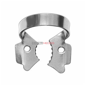 Pinza de dique de goma para instrumentos dentales, de acero inoxidable alemán, para aislamiento manual y control de humedad dental, endodóntica y restaurativa - Product Image 1