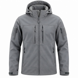 Softshell <b>Jacket</b> Custom Design Winter Workwear Men's Windproof Waterproof <b>Fleece</b> <b>Lined</b> Zip up Soft Shell <b>Jacket</b> - Product Image 3