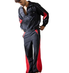 Conjunto Deportivo Casual Personalizado de Dos Piezas: Chaqueta Bomber de Nylon con Cremallera y Ajuste Holgado, y Pantalones Jogger Oversize - Product Image 6